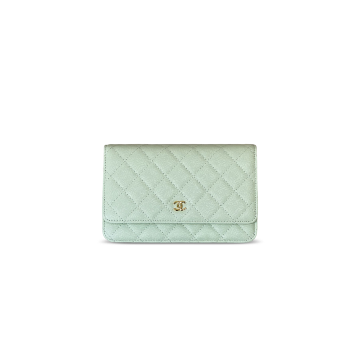 CHANEL WALLET ON CHAIN WOC CAVIAR GOLD METAL AP0250 (19.5*13*4cm)